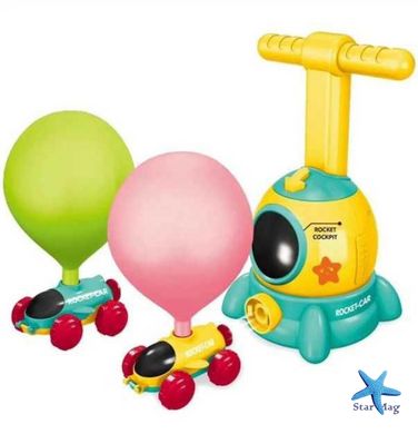 Інтерактивна дитяча гра Air Power Car hx1810-1 ∙ Аеромобіль - машинка з кульками та пусковою установкою