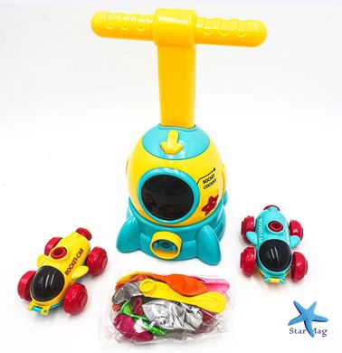 Інтерактивна дитяча гра Air Power Car hx1810-1 ∙ Аеромобіль - машинка з кульками та пусковою установкою