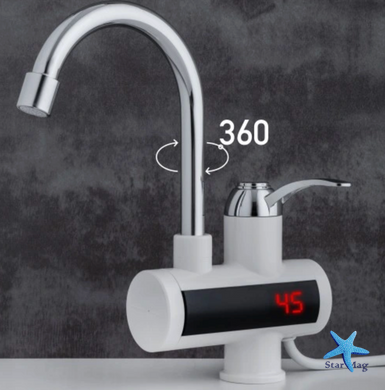 Водонагреватель WATER HEATER RX-002 &bull; Проточный электрический водонагреватель с ЖК-дисплеем для кухни ванной и гаража