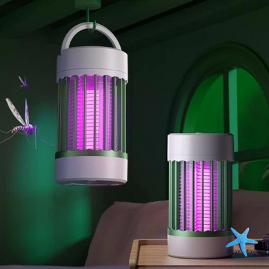 Лампа для знищення комах USB Camping Mosquito Lamp MA553 на акумуляторі &bull; Кемпінгова лампа від комарів для походів, відпочинку та дому &bull; Портативна пастка для комах