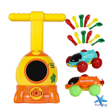 Интерактивная детская игра Воздушные гонки Air Power Car hx1810-1 ∙ Аэромобиль - машинка с шариками и пусковой установкой