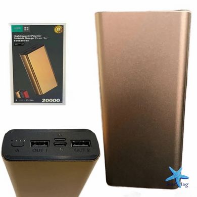 Павербанк Power Bank K-206 20000 mAh · Портативний акумулятор з індикатором рівня заряду