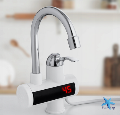Водонагреватель WATER HEATER RX-002 &bull; Проточный электрический водонагреватель с ЖК-дисплеем для кухни ванной и гаража