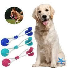 Резиновая игрушка для собак на присоске Мячик с канатом WM-60