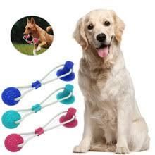 Резиновая игрушка для собак канат на присоске с мячом (WM-60)