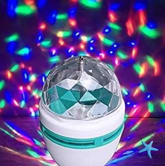 Светодиодная диско-лампа для вечеринок Mini Pаrty Light Lаmp вращающаяся (7270)