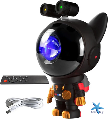 Лазерний проектор - нічник Собака-астронавт Nebula Dog Projector ∙ Проекція космосу та зоряного неба