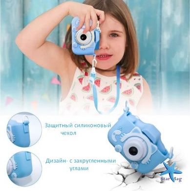 Противоударный цифровой детский фотоаппарат игрушка, видеокамера Котик Smart Kids Camera 3 Series