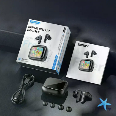 Беспроводные наушники LX10 TWS &bull; TWS-наушники LX10 Earbuds Bluetooth 5.4 с LED-дисплеем, ANC и ENC