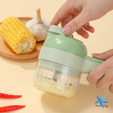 Ручний електричний різак для овочів 4 в 1 ∙ Електричний подрібнювач Food Chopper Catling