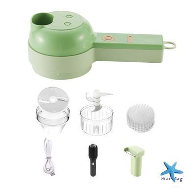 Ручний електричний різак для овочів 4 в 1 ∙ Електричний подрібнювач Food Chopper Catling