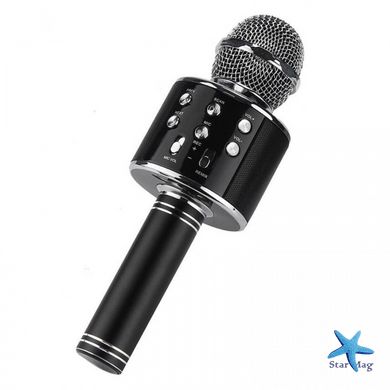 Бездротовий караоке мікрофон WS858-1 ∙ Колонка-мікрофон ∙ Вluetooth ∙ USB ∙ microSD