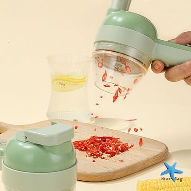 Ручний електричний різак для овочів 4 в 1 ∙ Електричний подрібнювач Food Chopper Catling
