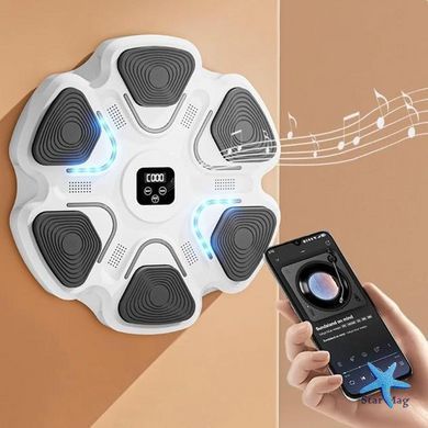 Настінний боксерський тренажер &bull; Музична боксерська мішень-тренажер з підсвічуванням 38 см