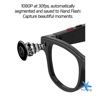 Розумні фотохромні окуляри з камерою AIMB-G1 &bull; Smart Glasses з AI-перекладачем Wi-Fi та відеозйомкою 1080P