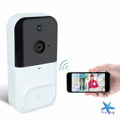 Домофон з WiFi камерою Smart Doorbell X5 ∙ Розумний дверний дзвінок відеодзвінок для квартири
