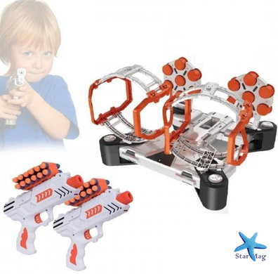Игровой набор Тир с мишенями Стрельба из бластера по гравитрону Space Wars BLD Toys B3229 ∙ Интерактивная детская игра – стрелялка по целям для мальчиков