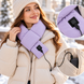 Шарф Intelligent Heating Scarf с подогревом фиолетовый &bull; Электрический шарф Intelligent Heating Scarf USB 5V с 3 режимами нагрева 10&times;80 см