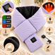 Шарф Intelligent Heating Scarf с подогревом фиолетовый &bull; Электрический шарф Intelligent Heating Scarf USB 5V с 3 режимами нагрева 10&times;80 см