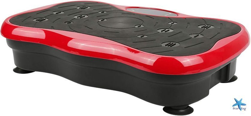 Виброплатформа для похудения Minexo VIBRO SLIM SHAPER PRO RED с пультом ДУ и эспандерами ∙ Тренажер-виброплатформа VIBRO SLIM SHAPER PRO для занятий спортом