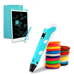 Набор для творчества 3Д ручка 3D Pen-6 c LCD дисплеем + графический планшет + трафареты + 100 м пластика в комплекте