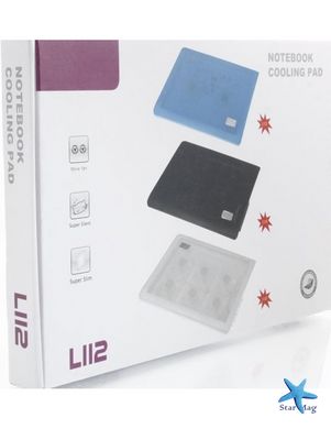 Охолоджувальна підставка для ноутбука CoolPad L112A ∙ 4 кулера ∙ USB