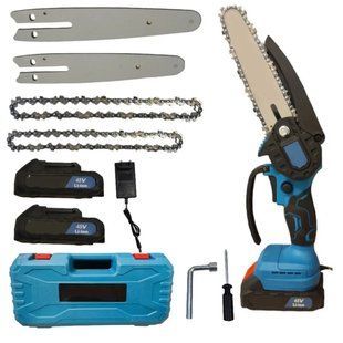 Акумуляторна ланцюгова пилка з 2 шинами Chain Saw 6 та 8 &bull; Потужна міні-пила для дому та саду