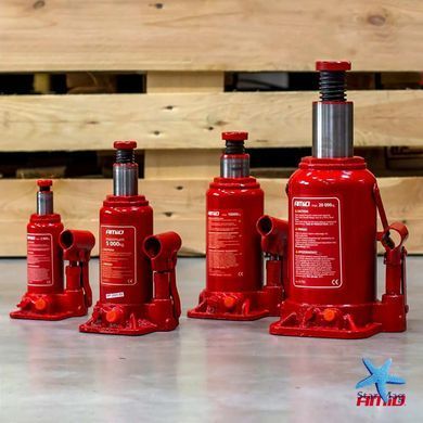 Домкрат 5т автомобильный для СТО и мастерских ∙ Гидравлический домкрат бутылочного типа 5т