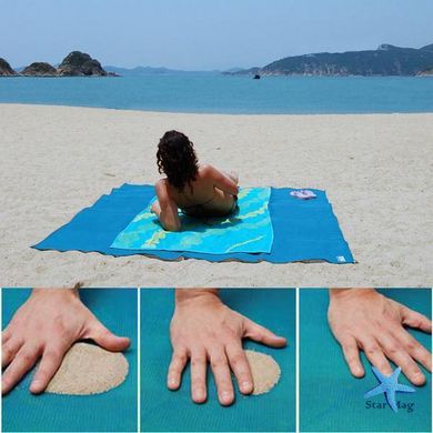 Пляжное покрывало анти-песок, 200 х 150 см Подстилка - коврик для пляжа