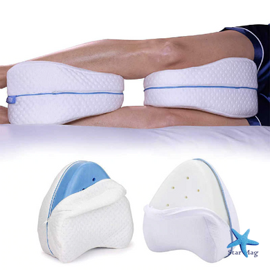 Ортопедична подушка для ніг Contour Leg Pillow гіпоалергенна подушка з пам'яттю