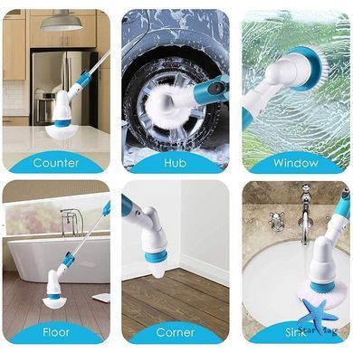 Щітка акумуляторна ELECTRIC SPIN SCRUBBER 5в1 ∙ Бездротова електрощітка для прибирання ELECTRIC SPIN SCRUBBER MA-1