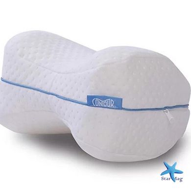 Ортопедична подушка для ніг Contour Leg Pillow гіпоалергенна подушка з пам'яттю