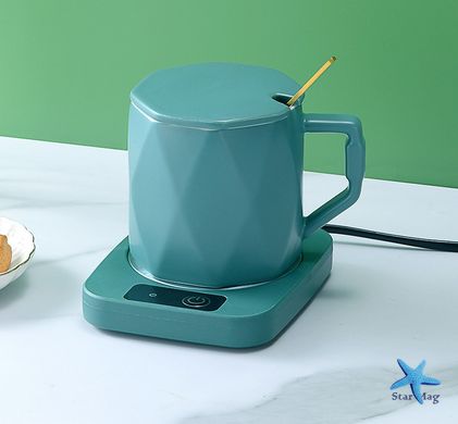 Подставка для чашки с постоянной температурой 55° Теплый коврик для подогрева чая, кофе, детского питания
