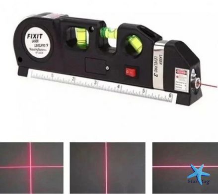 Лазерный уровень со встроенной рулеткой Laser Level Pro 3 Нивелир строительный