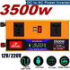 Перетворювач напруги LCD SMART 3500W 12V/24V у 220V &bull; Автомобільний інвертор для акумулятора, дому, авто та резервного живлення