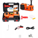 Электрический гидравлический домкрат 5 тонн с фонарем и компрессором M03X &bull; Автомобильный домкрат 12V с кейсом и набором инструментов для замены колеса