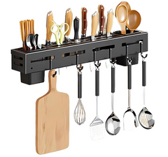 Настенный держатель для ножей, кухонных аксессуаров ∙ Подвесной органайзер-подставка для хранения кухонных приборов