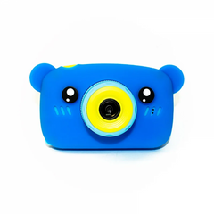 Детский цифровой фотоаппарат BEAR – игрушка цифровая камера Мишка с играми и рамками для креативных творческих детей для фото и видео