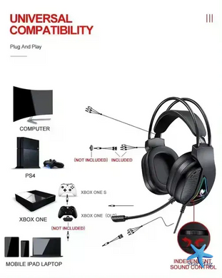 Игровой комплект Gaming Combo 4-in-1 T-Wolf TF-400 черный &bull; Геймерский набор клавиатура, мышь, наушники и коврик для ПК