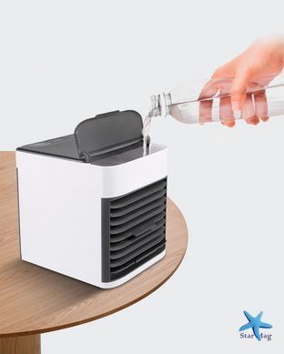 Портативний кондиціонер охолоджувач з підсвічуванням Arctic Air Ultra PLUS Переносний мобільний вентилятор 7 Вт з функцією Очисник - зволожувач повітря USB