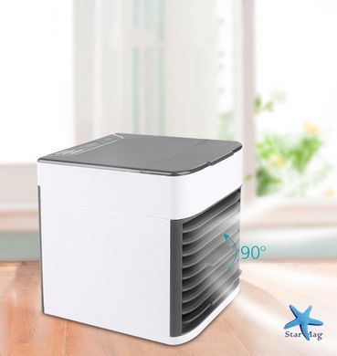 Портативний кондиціонер охолоджувач з підсвічуванням Arctic Air Ultra PLUS Переносний мобільний вентилятор 7 Вт з функцією Очисник - зволожувач повітря USB