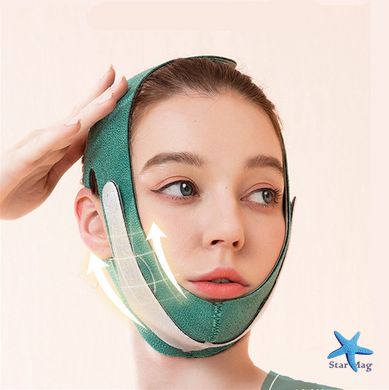 Маска - бандаж для коррекции овала лица и второго подбородка · Корректирующая повязка для лица