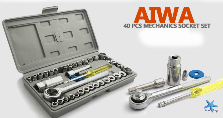 Универсальный набор инструментов 40 в 1 в чемодане | Торцевые головки ключи для ремонта
