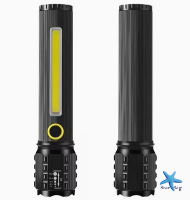 Ручний ліхтар із боковим підсвічуванням BL C63 COB+USB Charge ∙ Ліхтарик ручний BL-C63 COB із USB-зарядкою