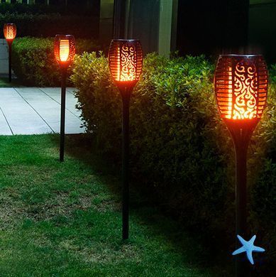 Фонарь садовый на солнечной батарее Solar flame, 60 см &middot; LED светильник в форме факела с классом защиты IP65