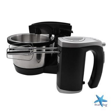 Кухонний міксер 1000W Hoffmans HM-6630 &bull; Міксер із обертовою чашею 3 л та підставкою 6 режимів ручний