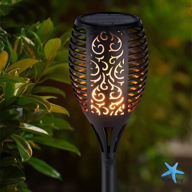 Фонарь садовый на солнечной батарее Solar flame, 60 см &middot; LED светильник в форме факела с классом защиты IP65