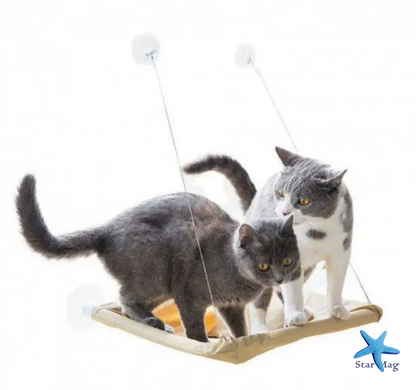 Подвесная лежанка - гамак для кошек Window Mounted Cat Bed
