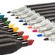 Набор двусторонних художественных маркеров для скетчинга 36 шт / Маркеры для рисования на бумаге Sketch Marker Touch Raven / Подарок художнику