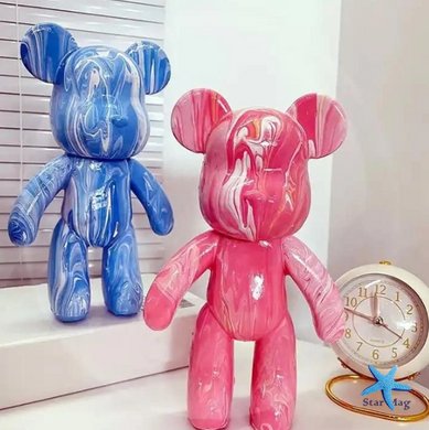 Флюидный медвежонок Fluid Bear Bearbrick с красками · Набор для творчества DIY Мишка Сделай сам, 33 см